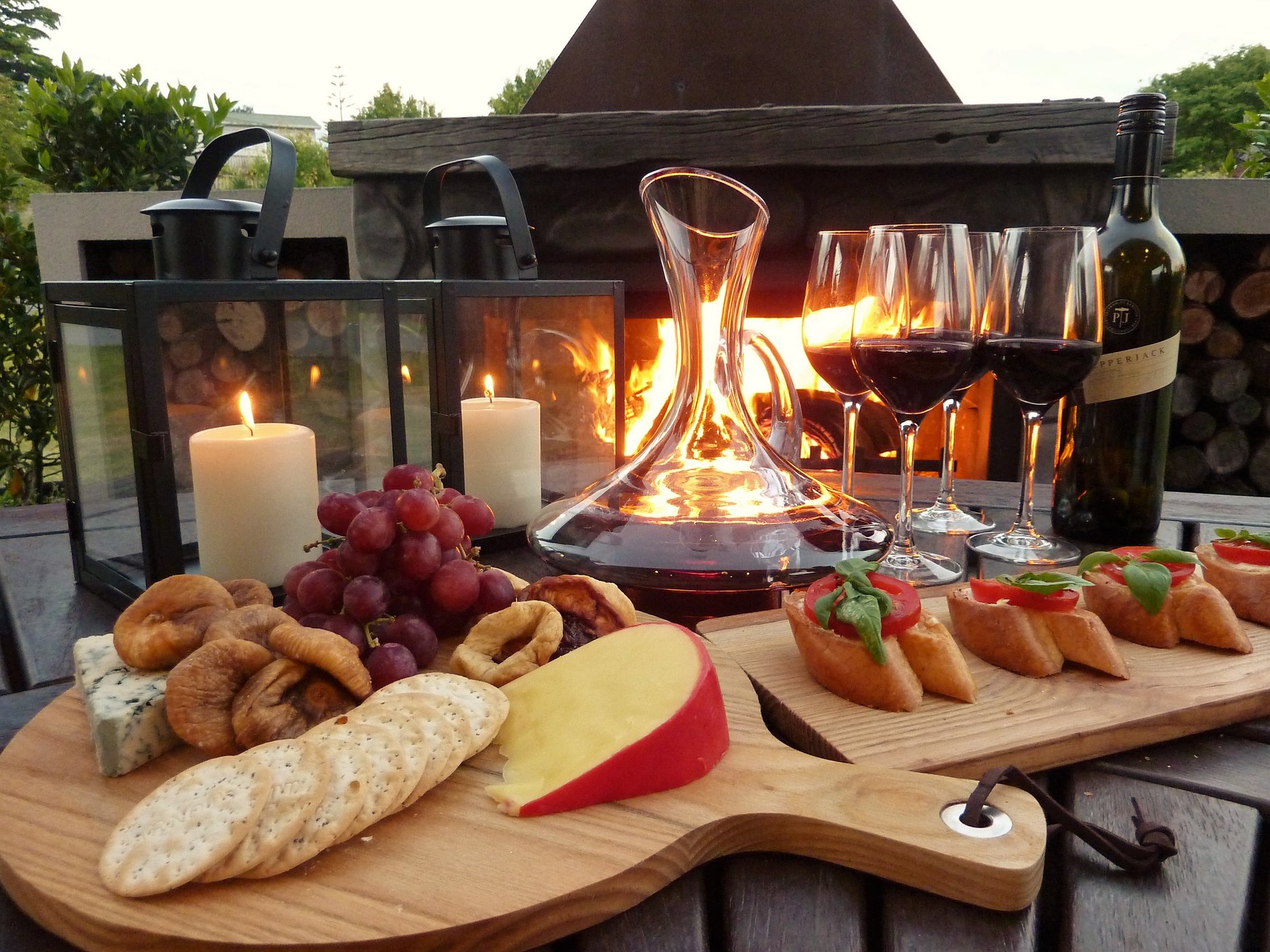 Outdoor fireplaces are growing in popularity in New Zealand